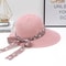 Wide Brim Straw Sun Hat With Bowknot Ribbon For Girls And Women 12