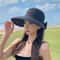 Wide Brim Straw Sun Hat With Bowknot Ribbon For Girls And Women 7