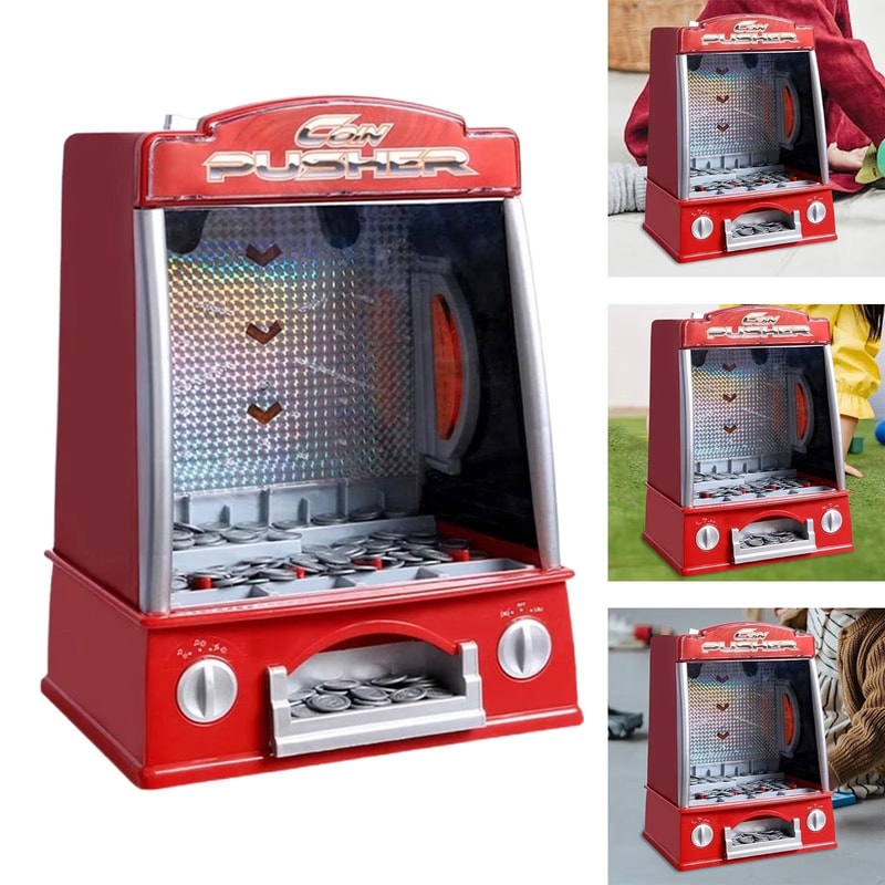 Electronic Arcade Game Machine With 150 Tokens Music Lights Tabletop Game 3