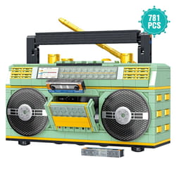 781pcs retro radio classic series building blocks set vintage music player display kit