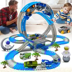 space track magic climbing bendable flexible race track toy for kids