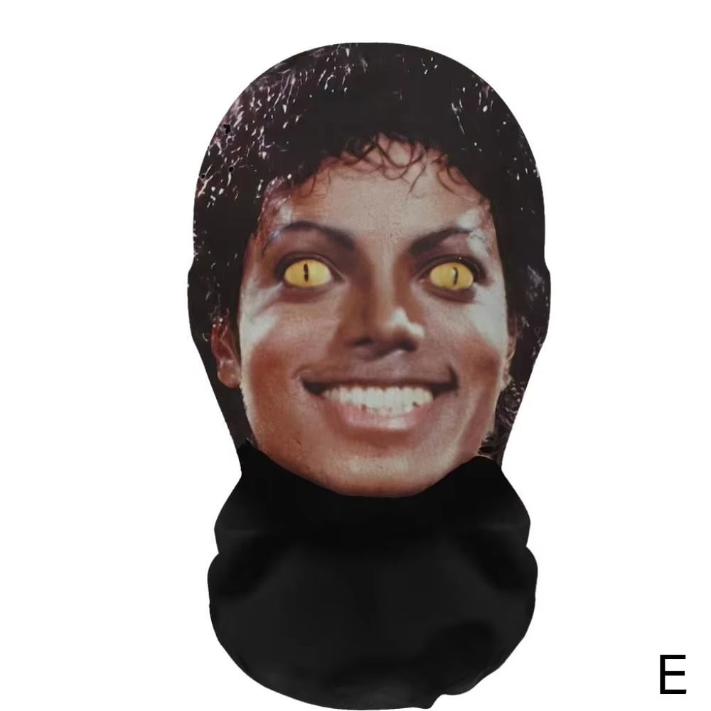 MeshVision 3D Printed Full Face Elastic Mesh Mask Unisex Cosplay Party Balaclava Headwear 9