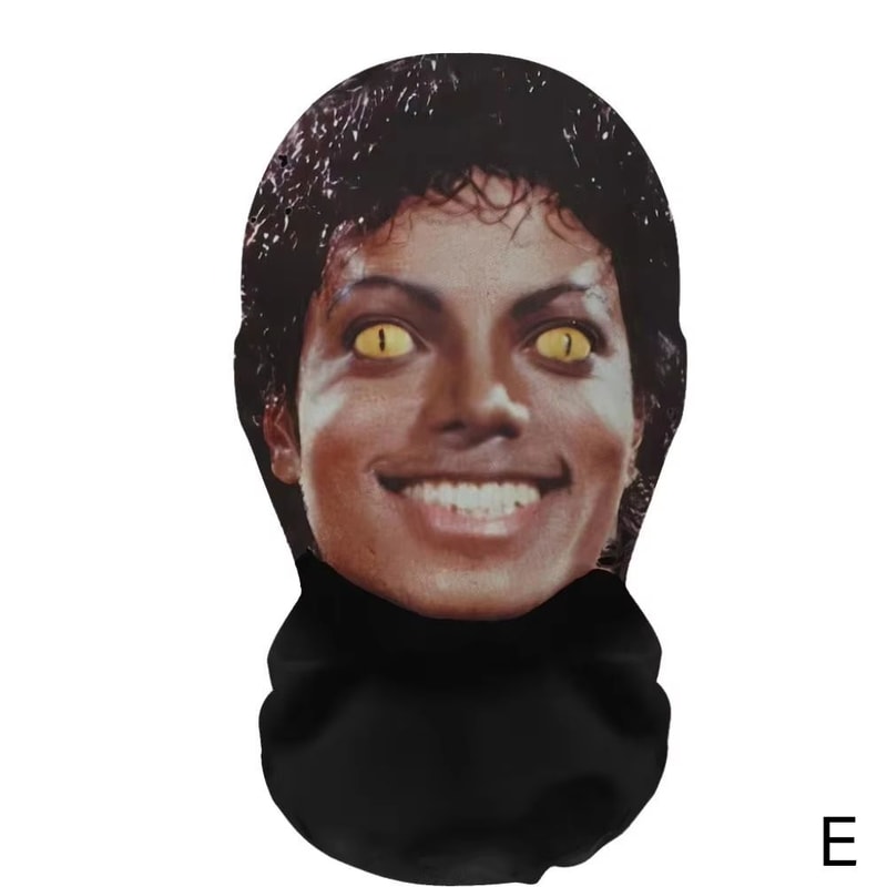 MeshVision 3D Printed Full Face Elastic Mesh Mask Unisex Cosplay Party Balaclava Headwear 9