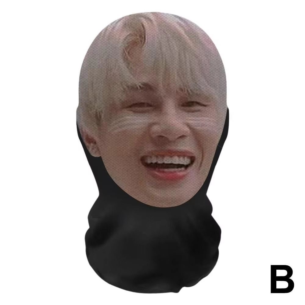 MeshVision 3D Printed Full Face Elastic Mesh Mask Unisex Cosplay Party Balaclava Headwear 11