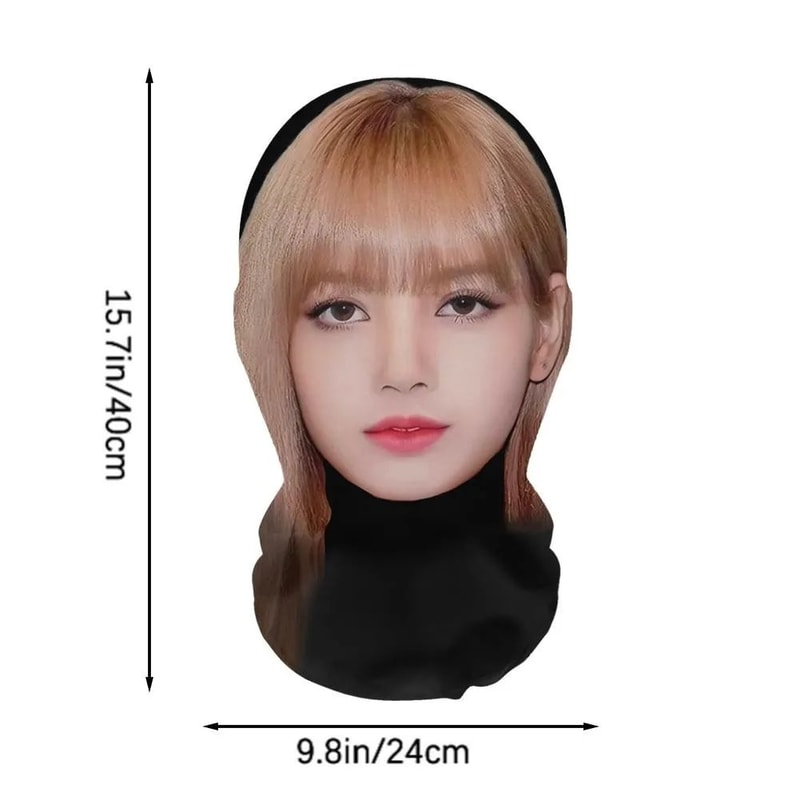 MeshVision 3D Printed Full Face Elastic Mesh Mask Unisex Cosplay Party Balaclava Headwear 5