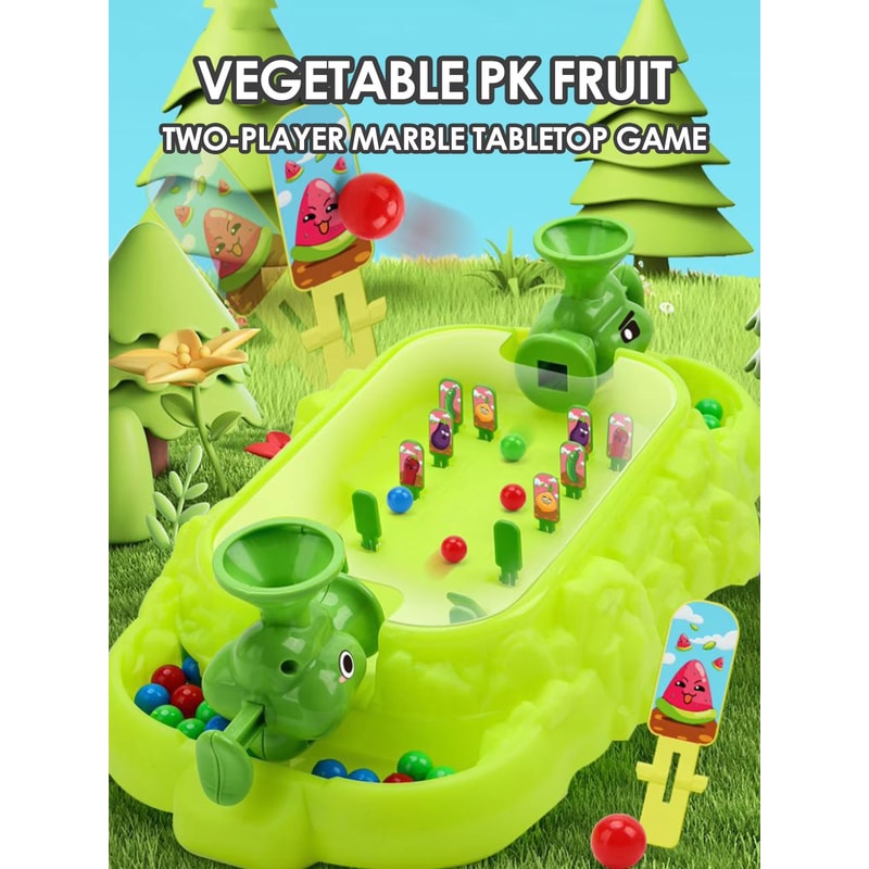 GardenPinball Kids Vegetable Desktop Shooting Game TwoPlayer Interactive Battle Toy 1