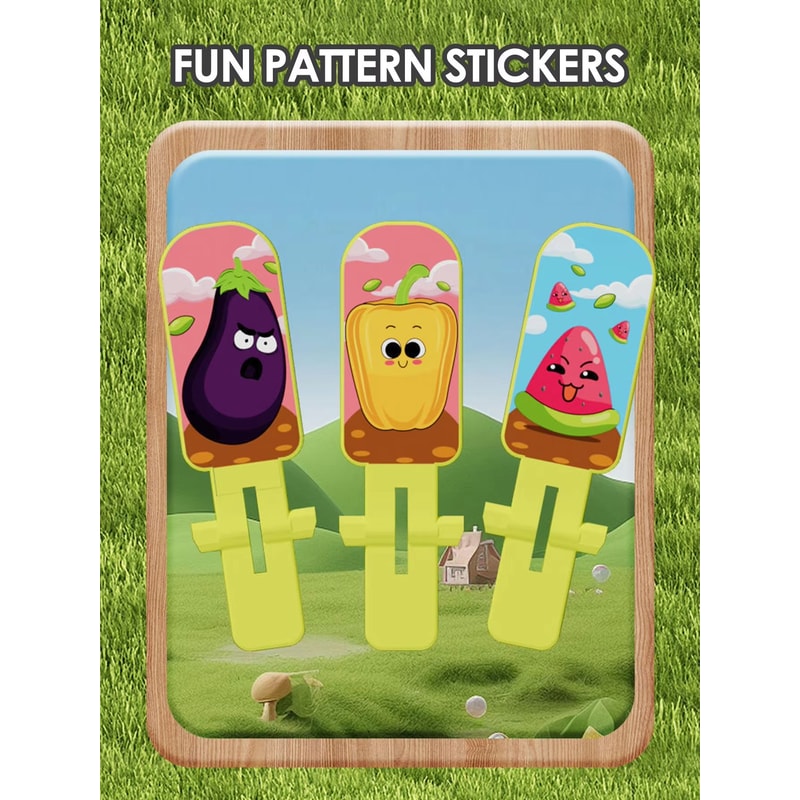 GardenPinball Kids Vegetable Desktop Shooting Game TwoPlayer Interactive Battle Toy 3