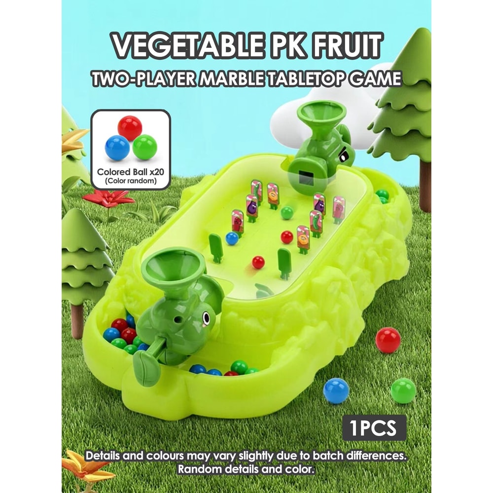 GardenPinball Kids Vegetable Desktop Shooting Game TwoPlayer Interactive Battle Toy 6