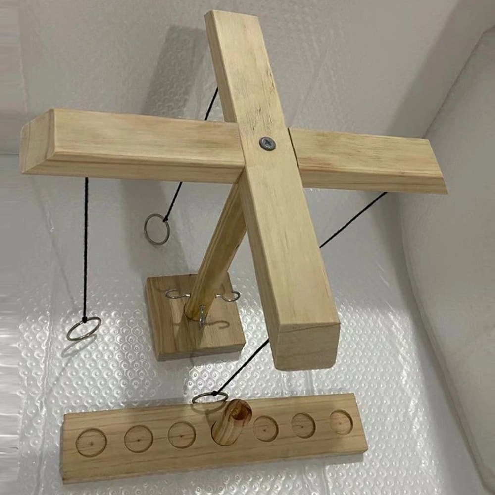 Ring Toss Table Games With Shot Ladder Bundle For Kids Adults Home Party Fun 2