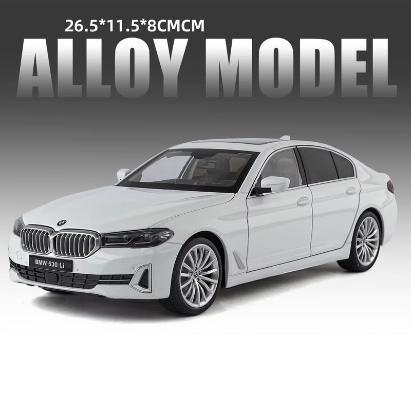 BMW 530Li 118 Alloy Diecast Model Car Luxury Collector Display Hobby Toy 6