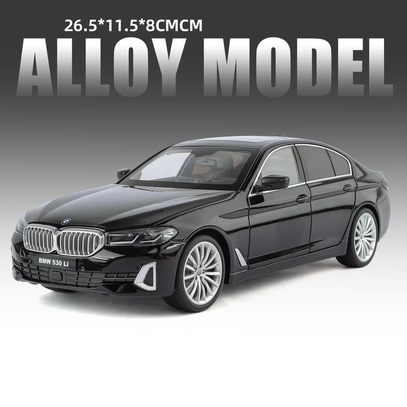 BMW 530Li 118 Alloy Diecast Model Car Luxury Collector Display Hobby Toy 7