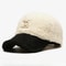 Trendy Lambswool Baseball Cap With Big Letter Embroidery For Winter Comfort 1