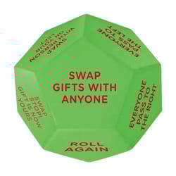 santa swap gift exchange dice game - 2025 holiday party fun activity