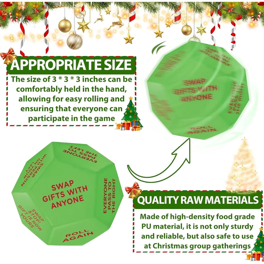 Santa Swap Gift Exchange Dice Game 2025 Holiday Party Fun Activity 1