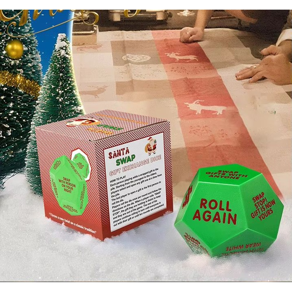 Santa Swap Gift Exchange Dice Game 2025 Holiday Party Fun Activity 6