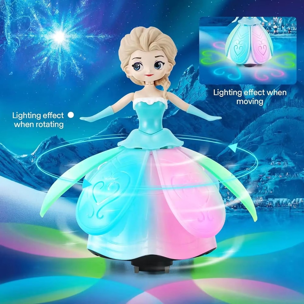 Dancing Princess Interactive Spin Robot Toy With Lights Music For Kids 1