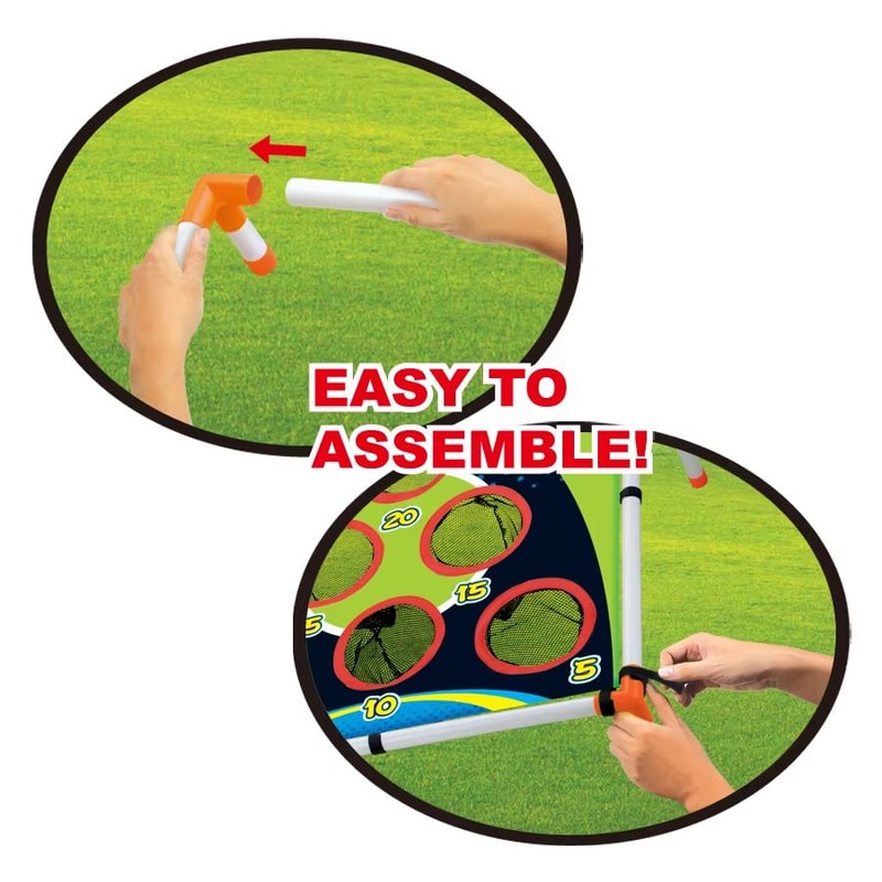 Portable Cornhole Throwing Circle Ferrule Board Set For Outdoor Yard Toss Fun 4