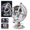 Space Station Transparent Globe Building Blocks HighTech Construction Toy For Kids 0