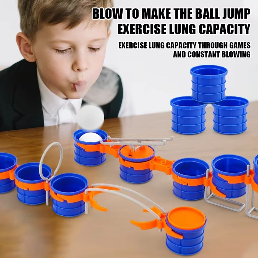 Interactive Cup Jump Ball Childrens Board Game For Lung Vitality ParentChild Exercise 1