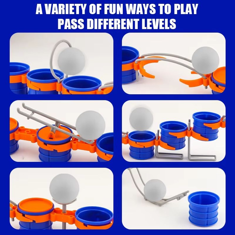 Interactive Cup Jump Ball Childrens Board Game For Lung Vitality ParentChild Exercise 2