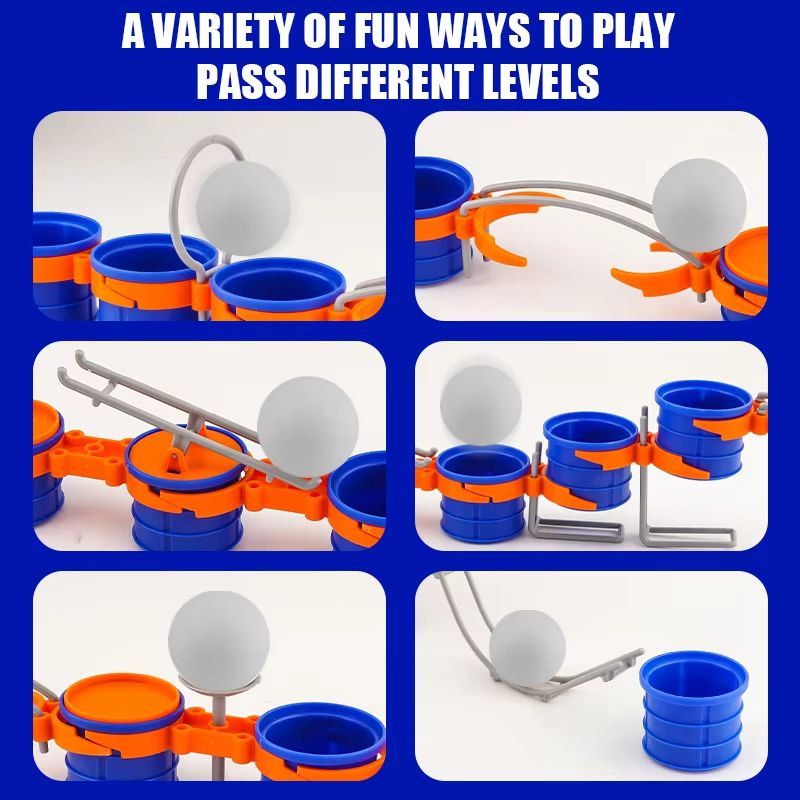 Interactive Cup Jump Ball Childrens Board Game For Lung Vitality ParentChild Exercise 2