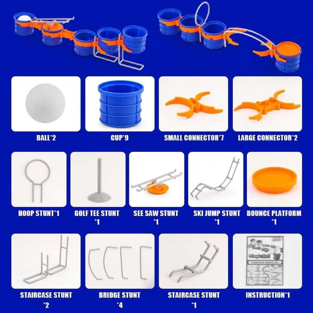 Interactive Cup Jump Ball Childrens Board Game For Lung Vitality ParentChild Exercise 3