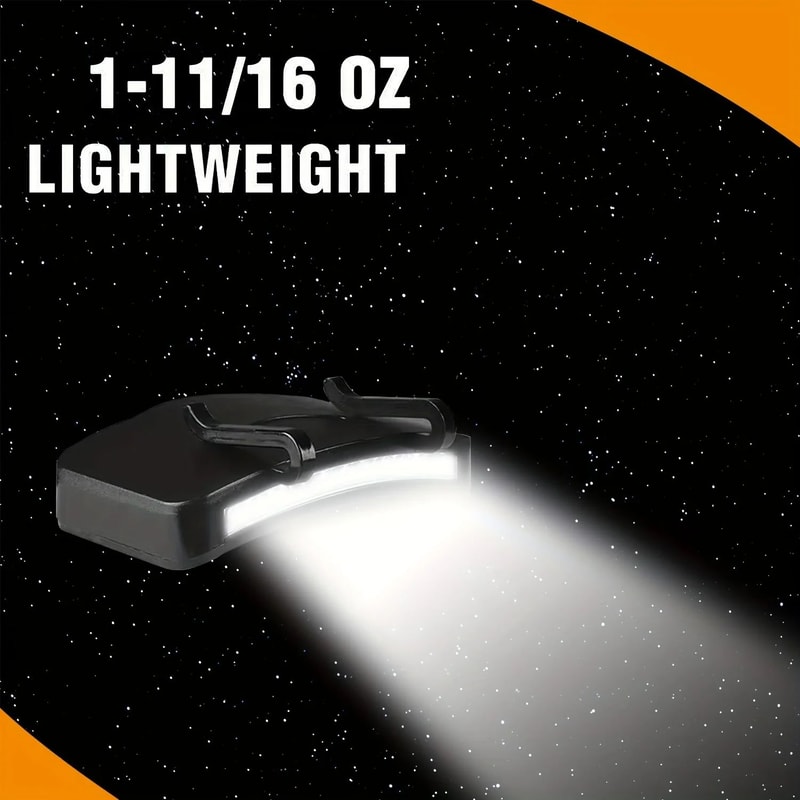 Super Bright LED Headlamp ClipOn Cap Hat Torch For Outdoor Fishing Camping Hunting 3