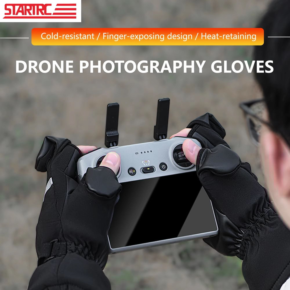 STARTRC Universal Winter Drone Flight Gloves V2 Warm Pilot Gloves For DJI Controllers 1