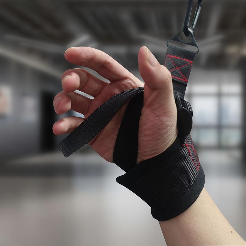 OneHand Wrist Strap Handle Forearm Strengthener Cable Attachment For Gym Arm Wrestling 5