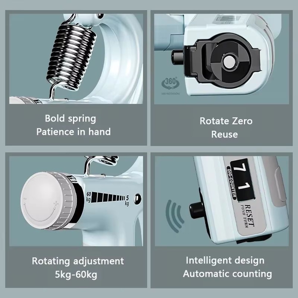 Adjustable Forearm Strengthener Hand Grip Trainer For Muscle Building Grip Power 3