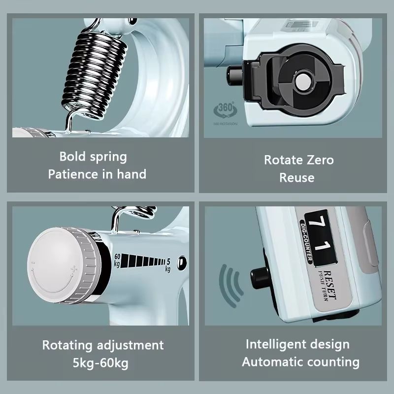 Adjustable Forearm Strengthener Hand Grip Trainer For Muscle Building Grip Power 3