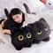 20in Black Cat Plush Pillow Cute Stuffed Animal Cushion For Kids And Cat Lovers 1