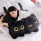 20in Black Cat Plush Pillow Cute Stuffed Animal Cushion For Kids And Cat Lovers 1