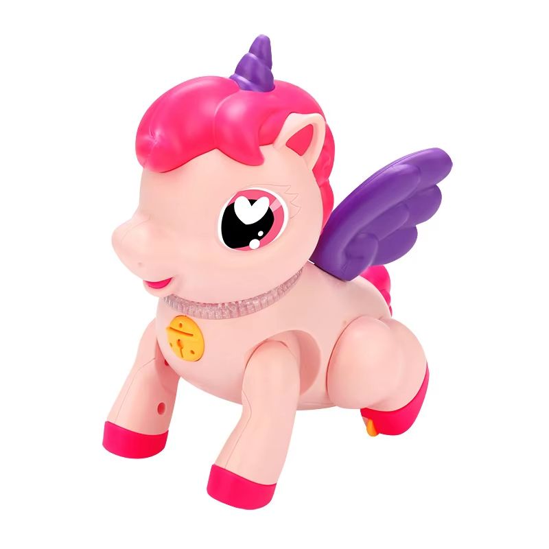 Magical Light Music Unicorn Pegasus Plush Toy For Kids 7