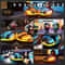 RC Battle Bumper Car Toy With Lights And Music For Kids 3