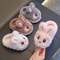 Cozy Bunny Plush Winter Slippers For Kids Indoor Home Shoes 3