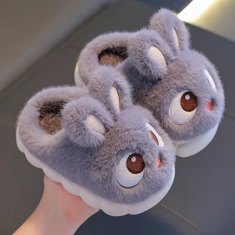 Cozy Bunny Plush Winter Slippers For Kids Indoor Home Shoes 5