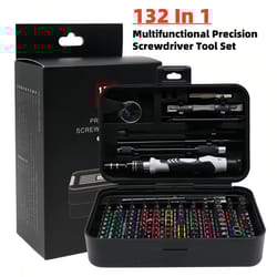 132-in-1 multi-function precision screwdriver tool set with storage box for electronics and device repair
