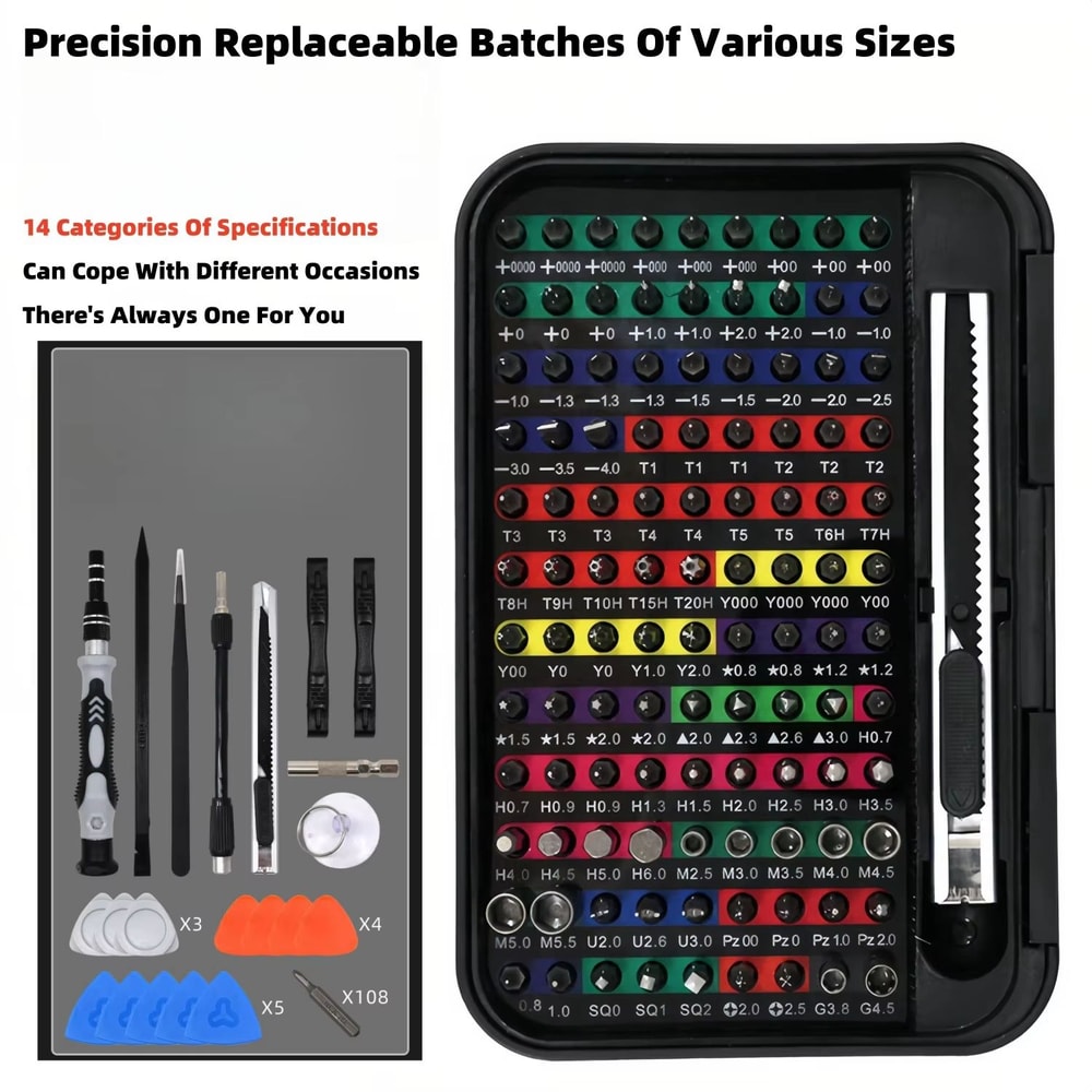 132In1 MultiFunction Precision Screwdriver Tool Set With Storage Box For Electronics And Device Rep 3