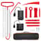 1821Piece Car Door Repair And Unlock Tool Kit With Inflatable Air Wedge And LongReach Gripper Tools 0