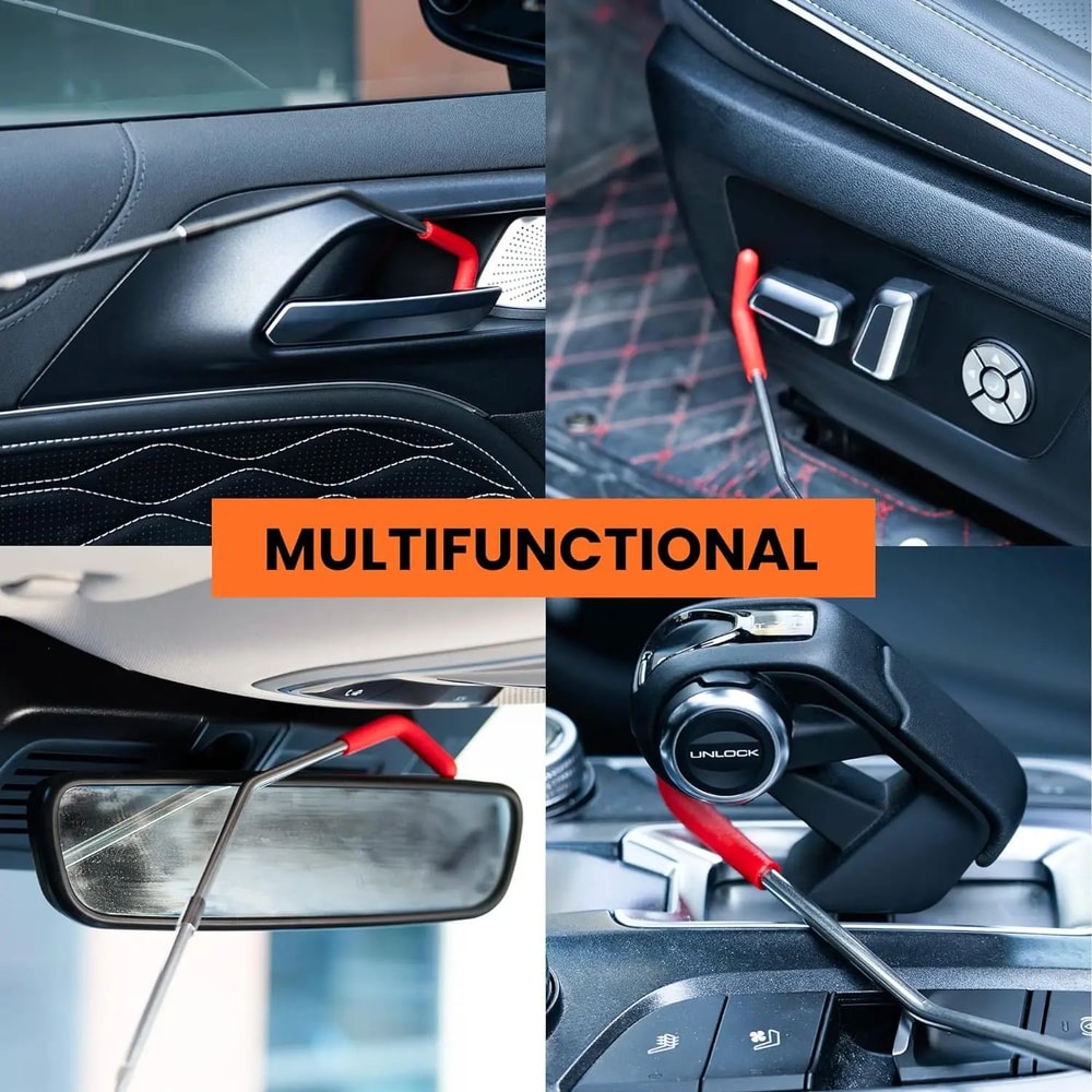 1821Piece Car Door Repair And Unlock Tool Kit With Inflatable Air Wedge And LongReach Gripper Tools 1