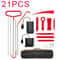 1821Piece Car Door Repair And Unlock Tool Kit With Inflatable Air Wedge And LongReach Gripper Tools 7