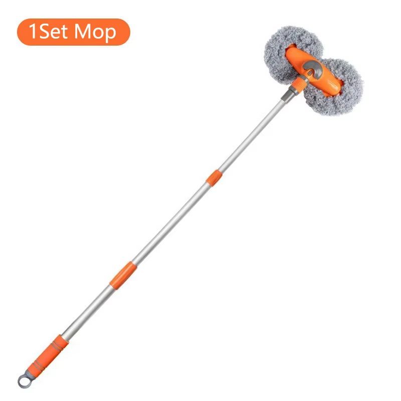 LEIBOO Telescopic Chenille Car Washer Mop With Double Brush Head For Exterior And Window Cleaning 9