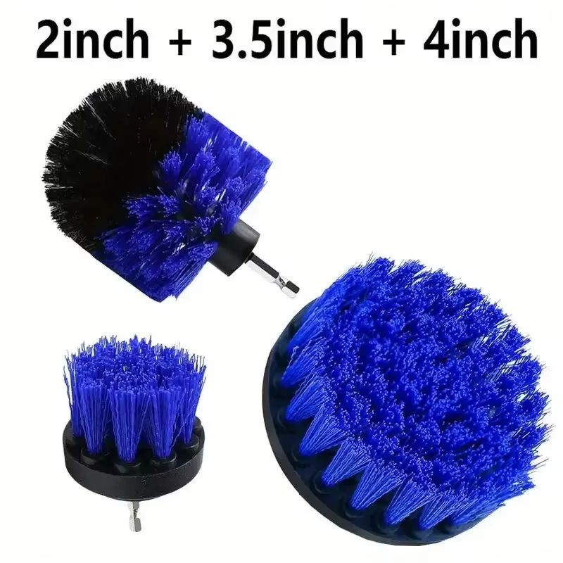 3Piece Drill Brush Power Scrubber Cleaning Tool Kit For Home And Auto Surfaces 7