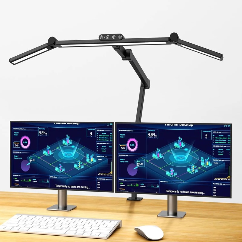 Architect LED Desk Lamp With Clamp 24W UltraBright AutoDimming EyeCaring Table Light 0