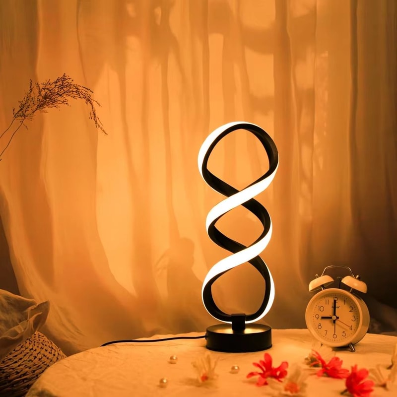 USB Powered Creative Modern Artistic LED Desk Lamp ThreeColor Adjustable Lighting For Home Office 1