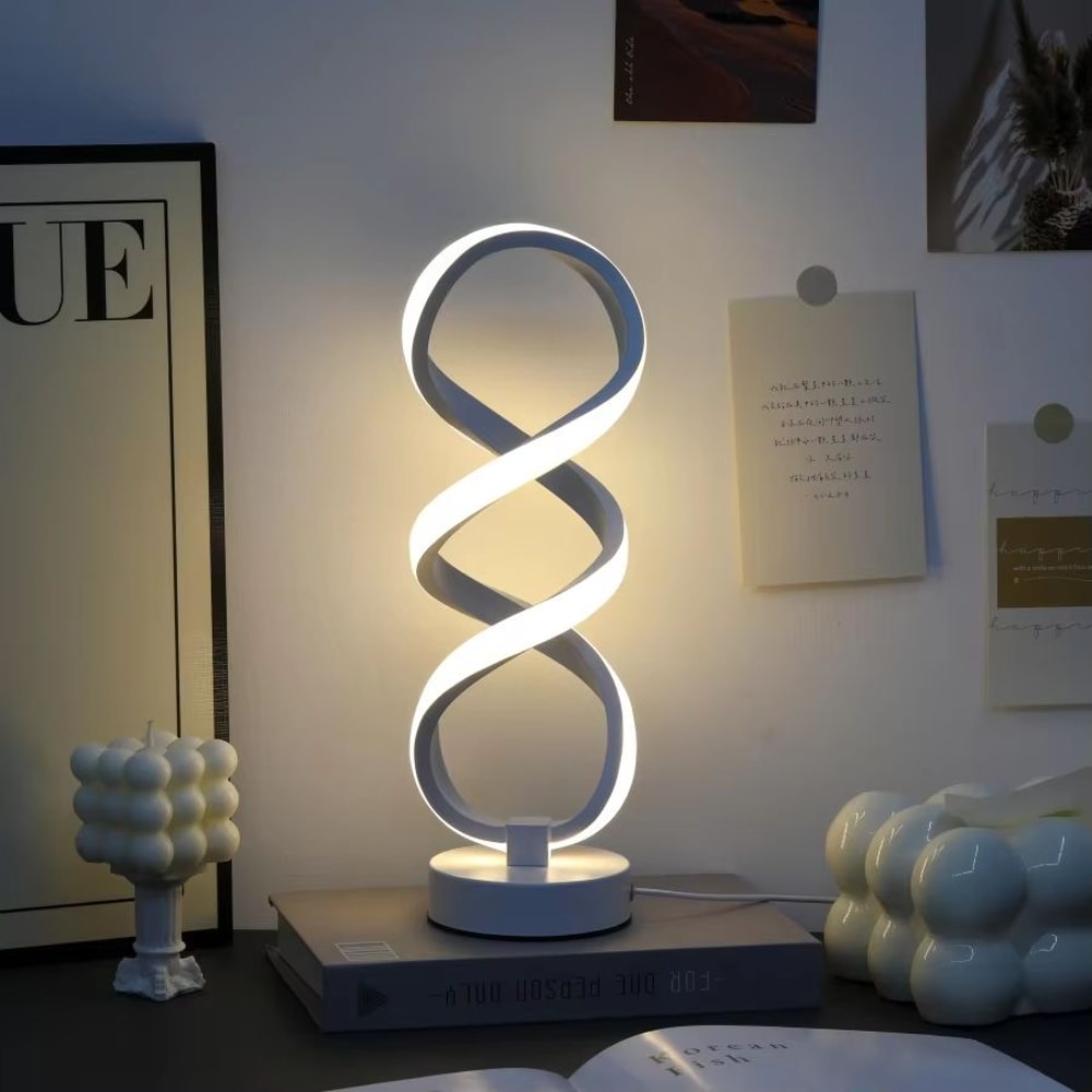USB Powered Creative Modern Artistic LED Desk Lamp ThreeColor Adjustable Lighting For Home Office 5