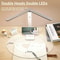 USB Rechargeable DualHead LED Desk Lamp Stepless Dimming Touch Night Light With EyeProtection Read 3