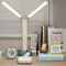 USB Rechargeable DualHead LED Desk Lamp Stepless Dimming Touch Night Light With EyeProtection Read 5