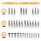 46Piece 14 Inch Drive Socket Set With QuickRelease Ratchet And CRV Metric Sockets 1